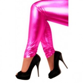 Legging metallic pink