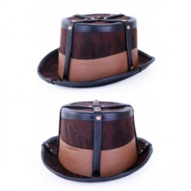 Steampunk  hoed bruin