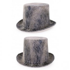 Steampunk hoge hoed grijs