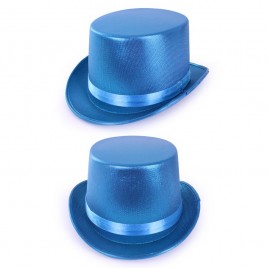 Hoge hoed turquoise