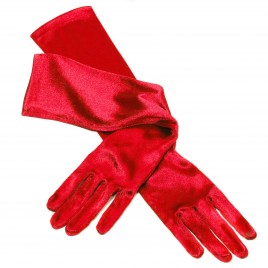 Handschoenen Satijn Rood