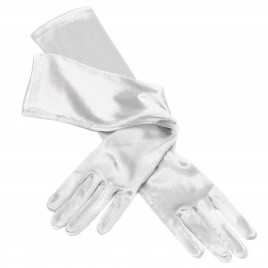 Handschoen Satijn Wit